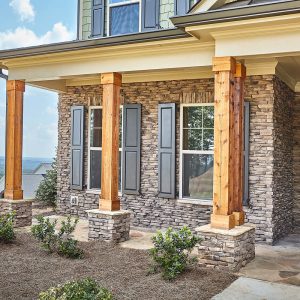 Installation of Ledgestone Series Stone in Hickory