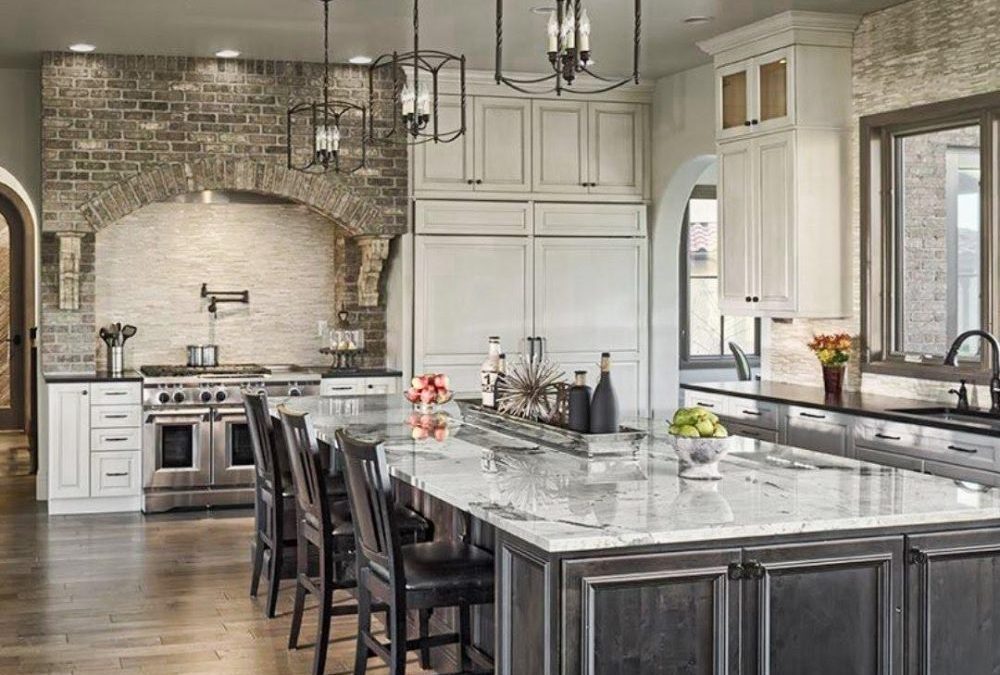 Brick Kitchen with Hardwood Flooring - North Georgia Brick